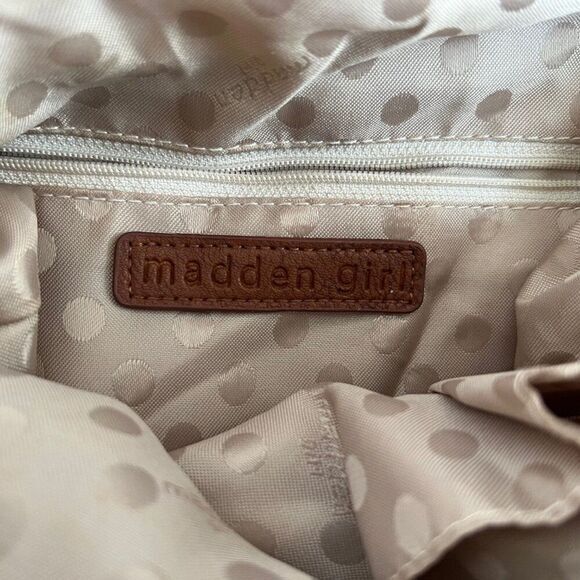 Madden‎ Girl Backpack  Denim Chambray Vegan Leather - Picture 5 of 13